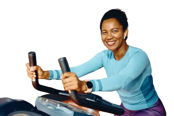 Woman doing cardio exercise